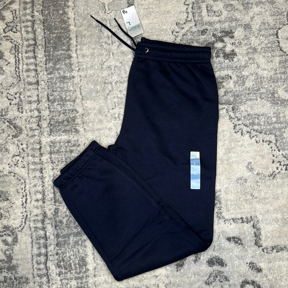Navy blue basic sweatpants
